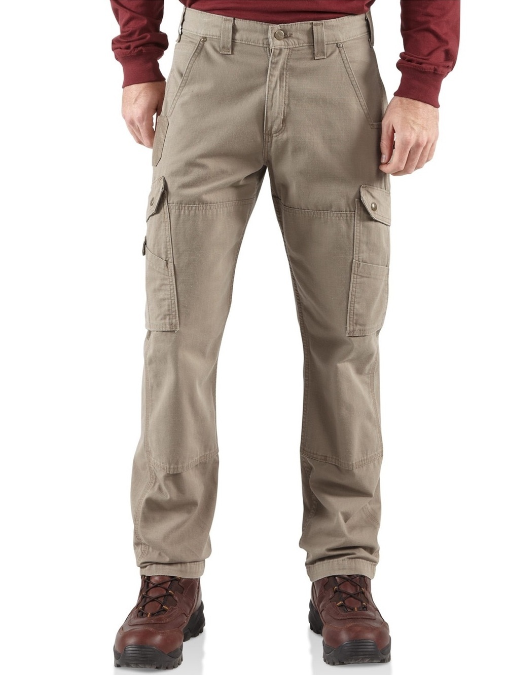 Carhartt Men's Ripstop Cargo relaxed fit Work Pants tan gray 38X30